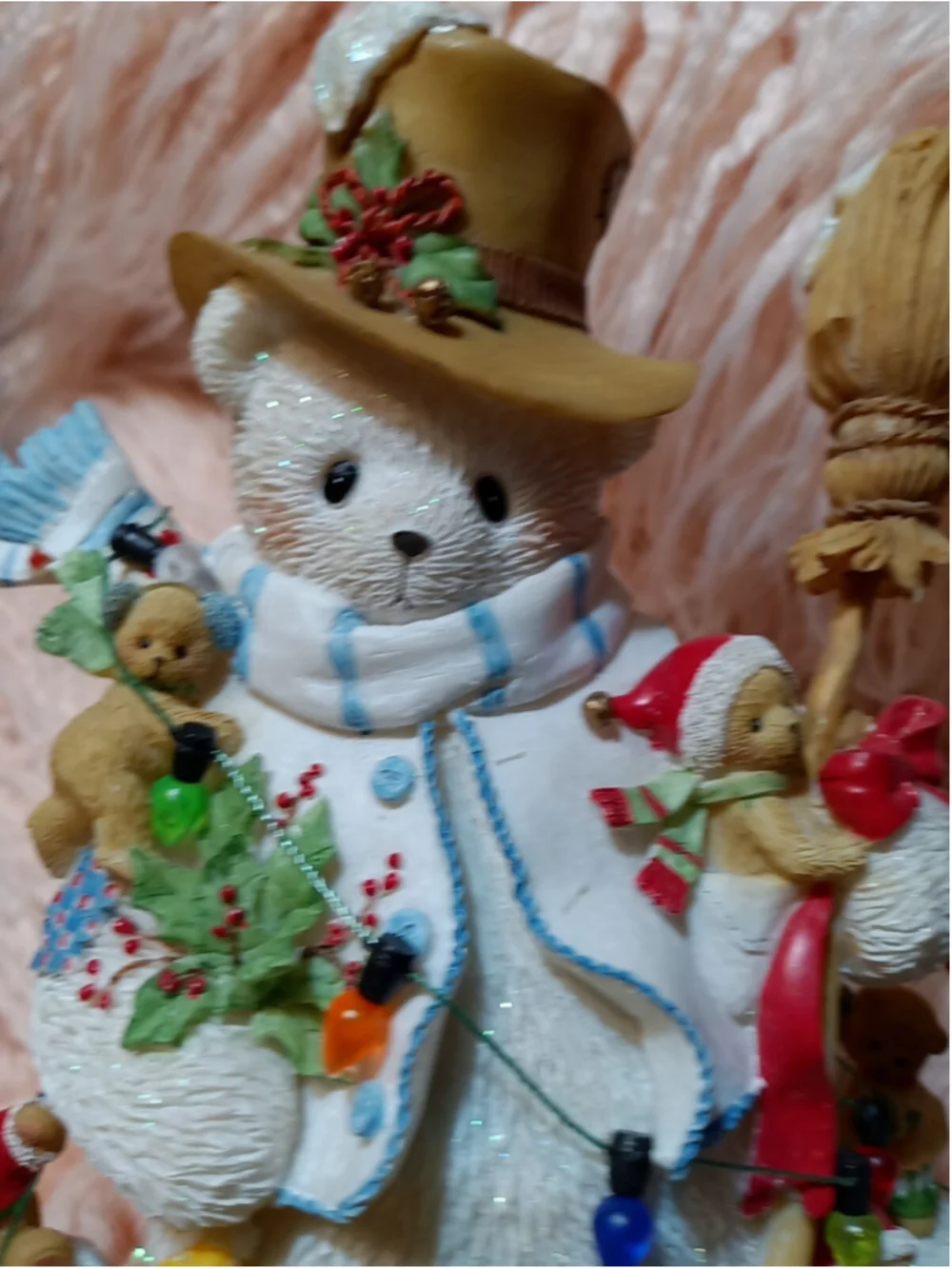 Cherished Teddies Snowman “We Could All Use a Hand Around the Holidays” Figur...